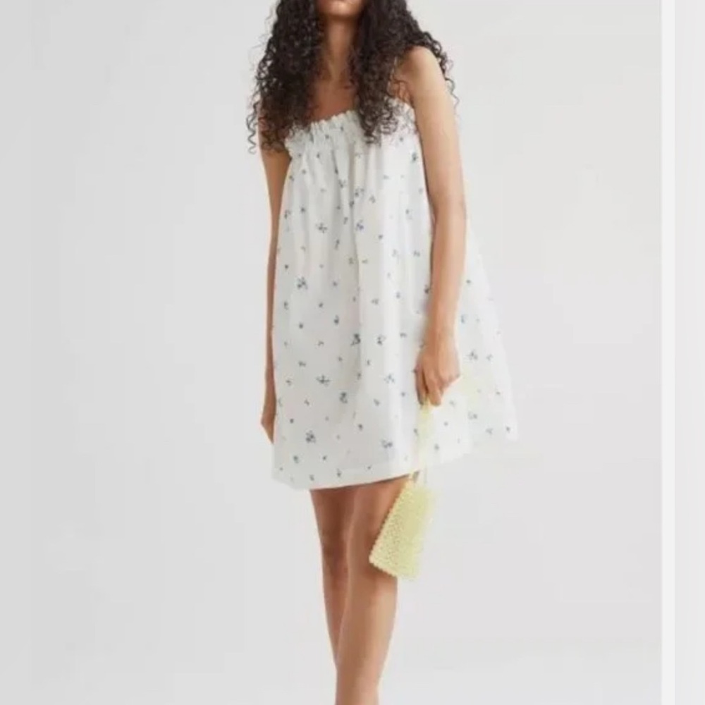H&M White and Blue Chemise Intimates - Picture 2 of 14